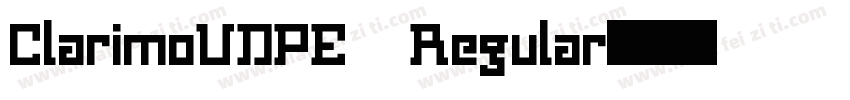 ClarimoUDPE Regular字体转换